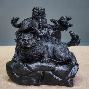 Nghê mẫu tử gỗ mun xừng Nghê mẫu tử gỗ mun xừng