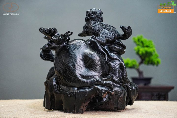 Nghê mẫu tử gỗ mun xừng Nghê mẫu tử gỗ mun xừng