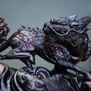 Song hoả kì lân gỗ trắc Song hoả kì lân gỗ trắc