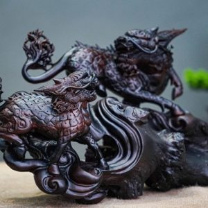 Song hoả kì lân gỗ trắc Song hoả kì lân gỗ trắc