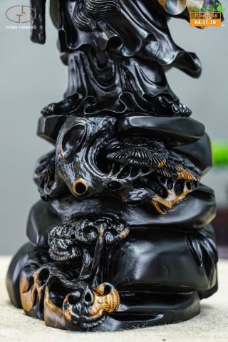 đạt ma khất thực gỗ mun đạt ma khất thực gỗ mun