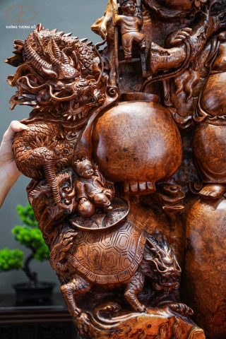 Di lạc tứ linh gỗ nu hương Di lạc tứ linh gỗ nu hương