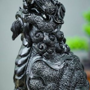 lân sư gỗ mun lân sư gỗ mun