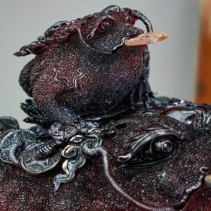 Thiềm thừ mẫu tử gỗ trắc