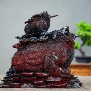 Thiềm thừ mẫu tử gỗ trắc