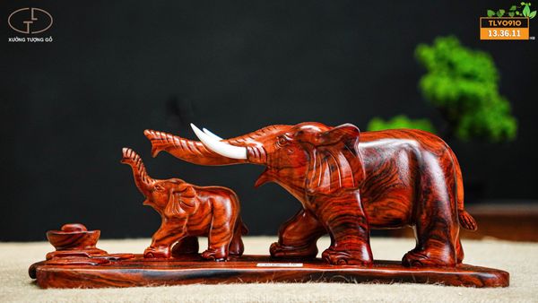 Voi mẫu tử gỗ trắc