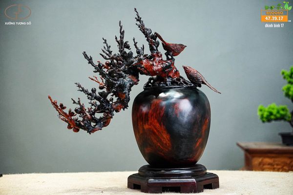 bonsai đào gỗ trắc