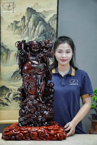 di lặc tam phúc gỗ trắc di lặc tam phúc gỗ trắc