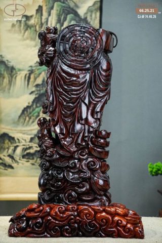 di lặc tam phúc gỗ trắc