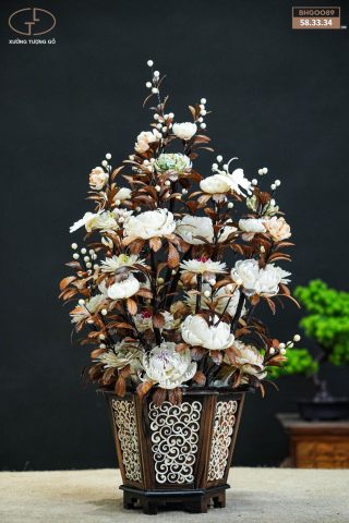 bình hoa gỗ bình hoa gỗ