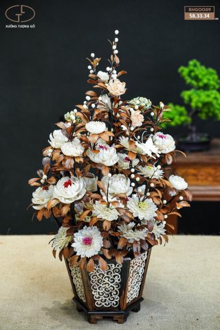 bình hoa gỗ bình hoa gỗ