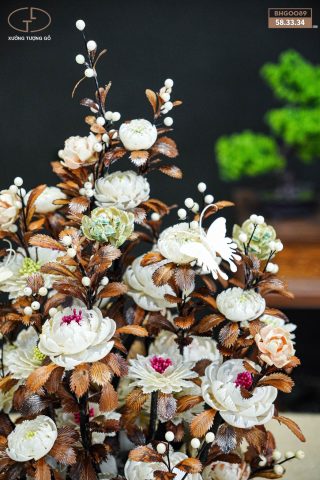 bình hoa gỗ bình hoa gỗ