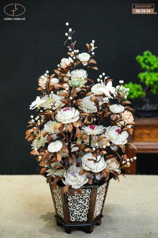 bình hoa gỗ bình hoa gỗ