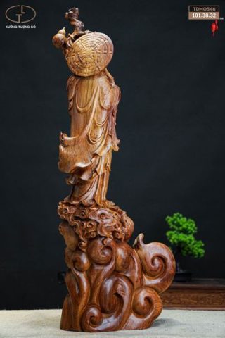Đạt ma đứng sóng gỗ hương
