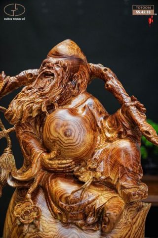 ông thọ ngự đào tiên gỗ cẩm