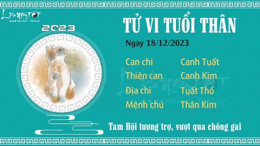 Tử vi tuổi Tý 18/12