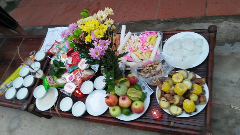 mâm lễ cúng cô hồn