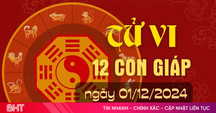 Tử vi ngày 1/12 của 12 con giáp