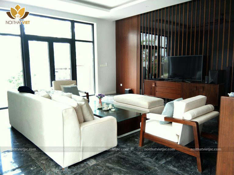 Phòng khách đẹp hợp mệnh mộc hiện đại và xanh mát
