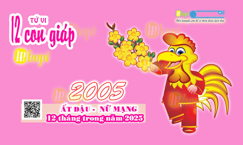 Tử vi nữ Ất Dậu 2005 năm 2025 chi tiết