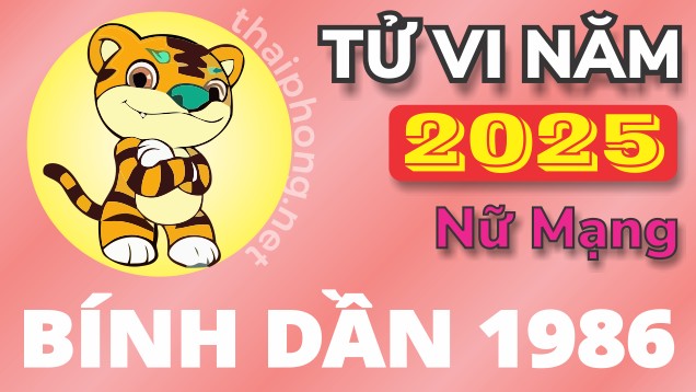 Tử vi nữ Bính Dần 1986 năm 2025 đầy đủ