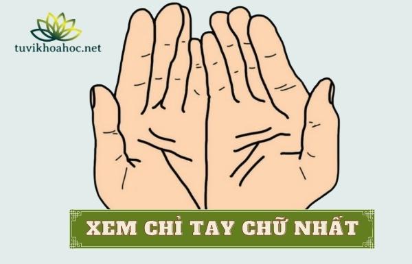 Hình ảnh chỉ tay chữ nhất trên bàn tay