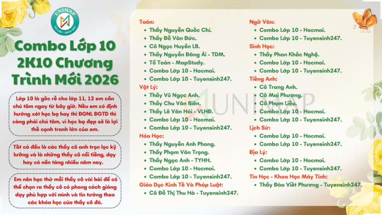 Học sinh lớp 10 năm 2026 là 2k11