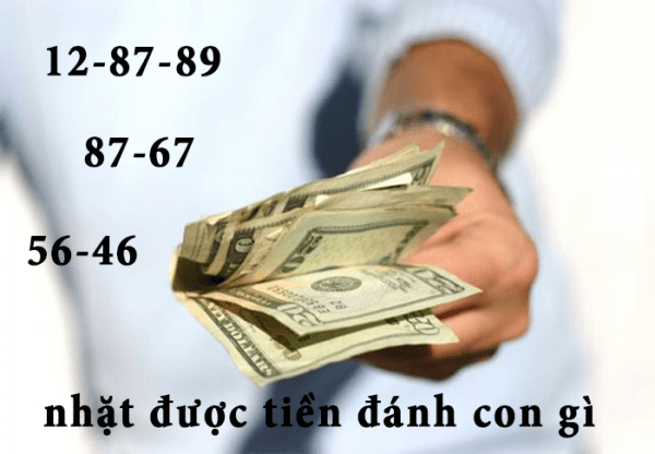 Người đang nhặt tiền rơi trên đường trong giấc mơ