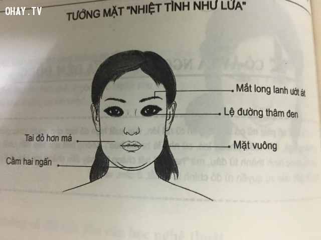 Nhận xét về nét mặt phụ nữ