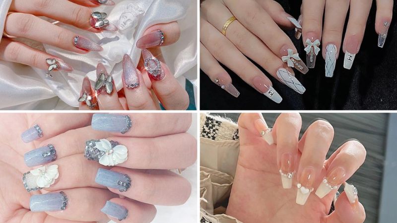 Mẫu nail tết nữ tính 2023