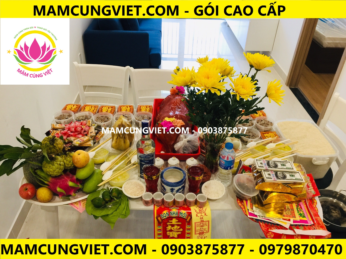 Mâm lễ cúng nhập trạch về nhà mới chuẩn nghi lễ