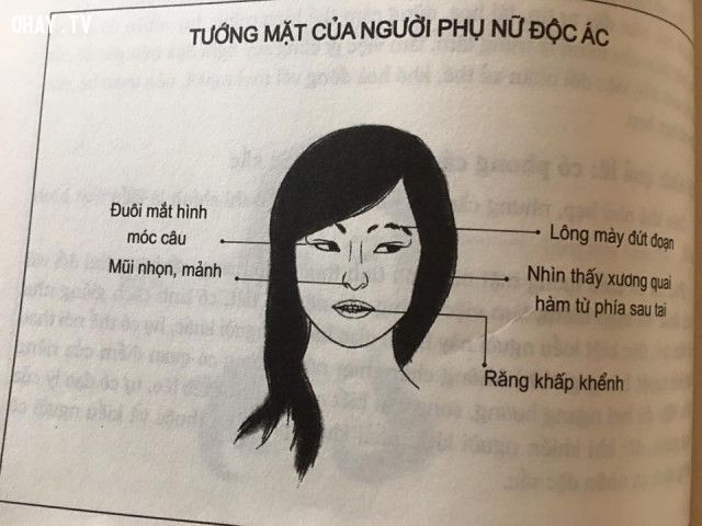 Tướng mặt phụ nữ thường gặp