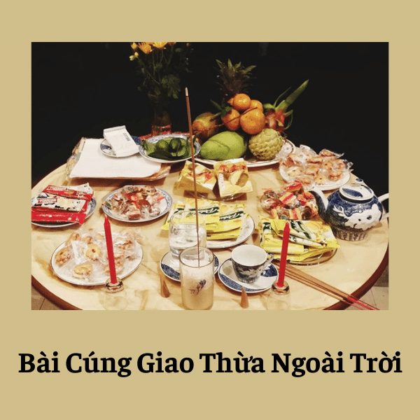 Bài cúng giao thừa ngoài trời theo phong tục Việt Nam
