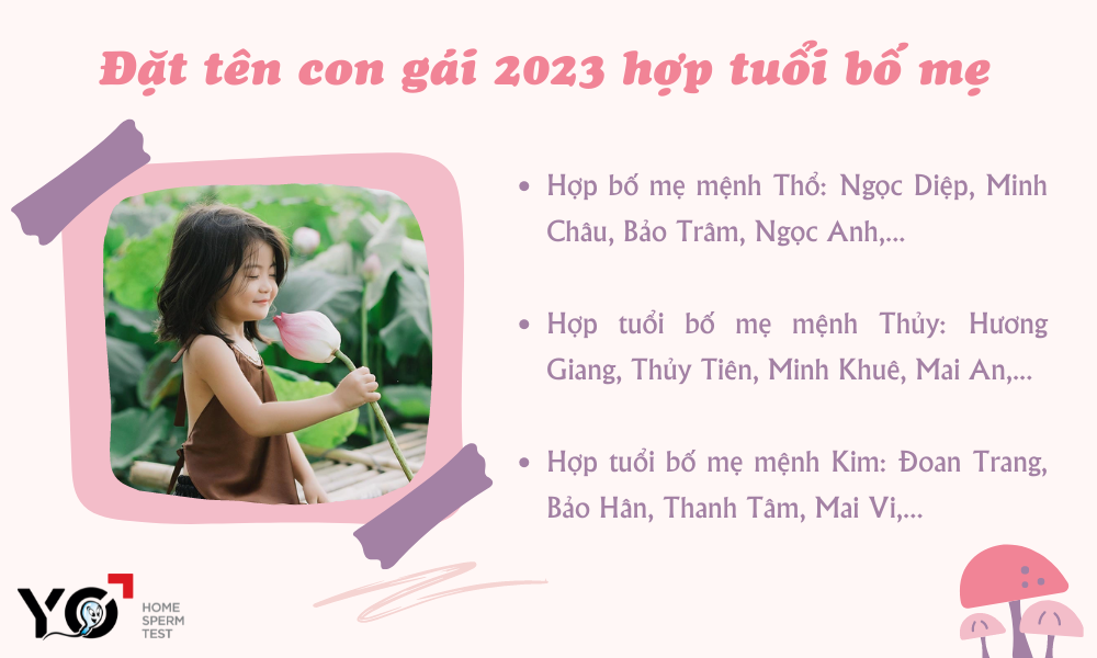 Bé gái dễ thương với tên đẹp năm 2023