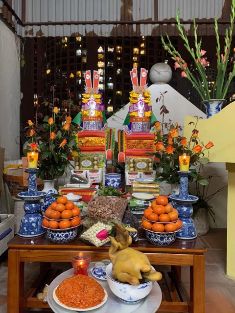 Bài văn cúng giao thừa đầy đủ chi tiết trên bàn thờ