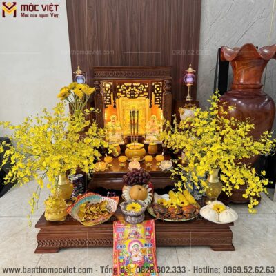 Bàn cúng Thần Tài đơn giản dễ thực hiện tại nhà