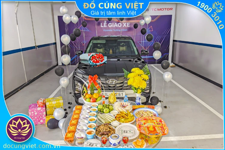 Cúng xe mới ngày đầu lấy xe về nhà