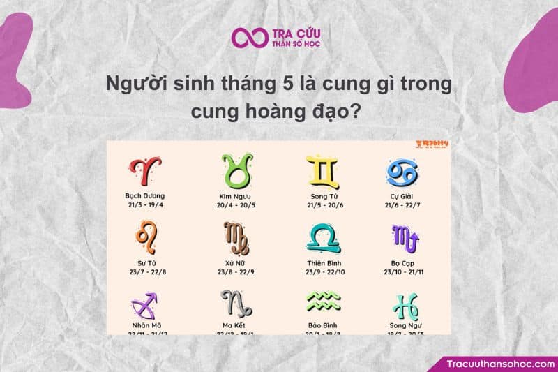 Khám phá cung hoàng đạo tháng 5