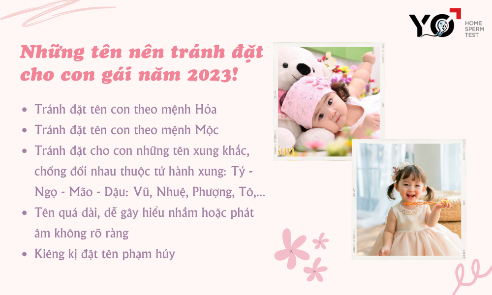 Bé gái dễ thương với tên đẹp năm 2023