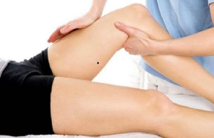 Hình vẽ vị trí nốt ruồi đùi