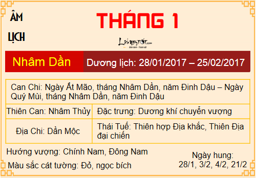 Tổng quan tử vi Đinh Dậu 2017