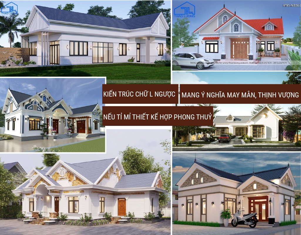 Bố trí nhà hình chữ L hợp phong thủy
