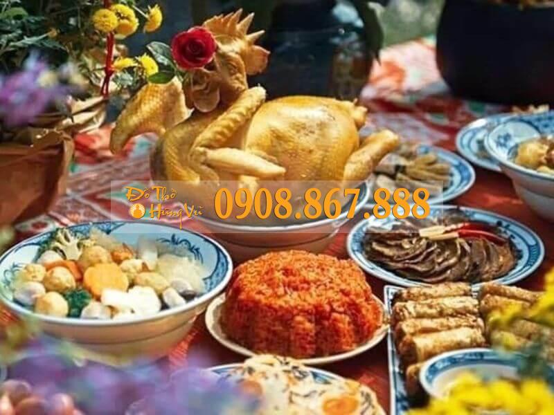 Mâm lễ cúng giao thừa ngoài trời chuẩn truyền thống