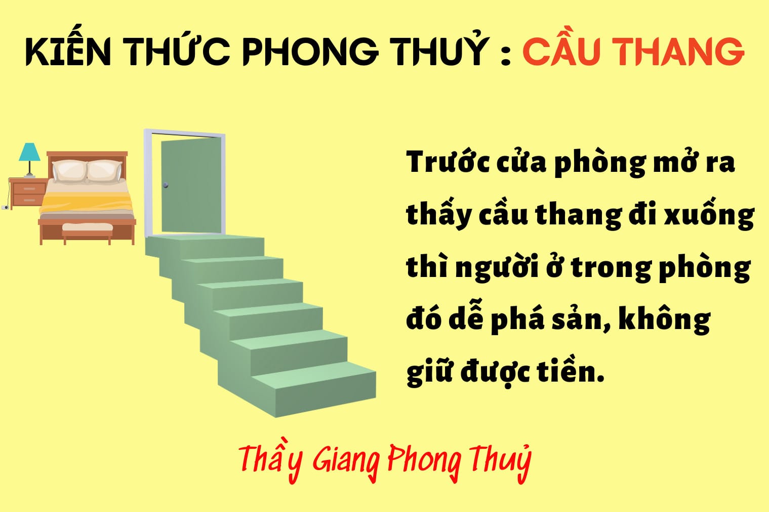 Cầu thang hợp phong thủy trong nhà hiện đại