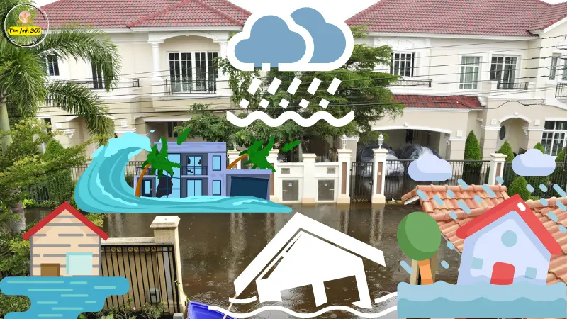 Nước tràn vào nhà trong giấc mơ