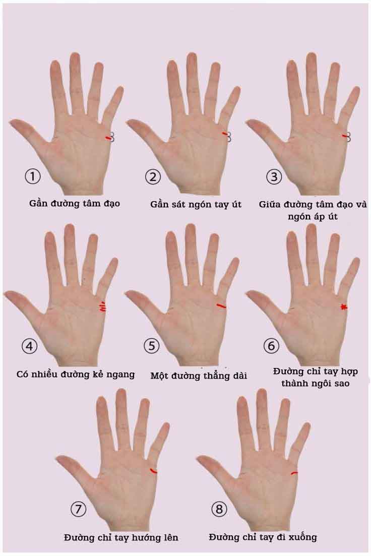 Đường chỉ tay hôn nhân dự đoán tình duyên