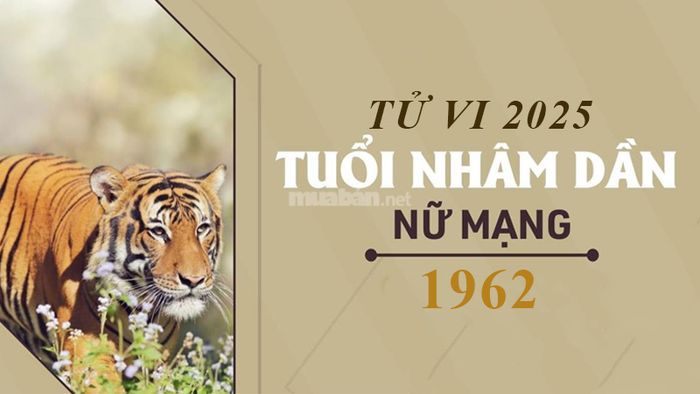 Tử vi tuổi Nhâm Dần 1962 nữ mạng năm 2025