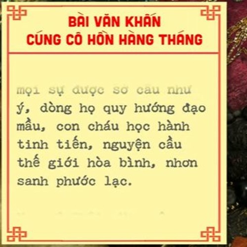 Bài cúng các bác ngoài sân đầy đủ và trang trọng