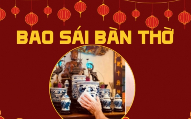 Bài cúng bao sái bàn thờ chuẩn theo phong tục Việt