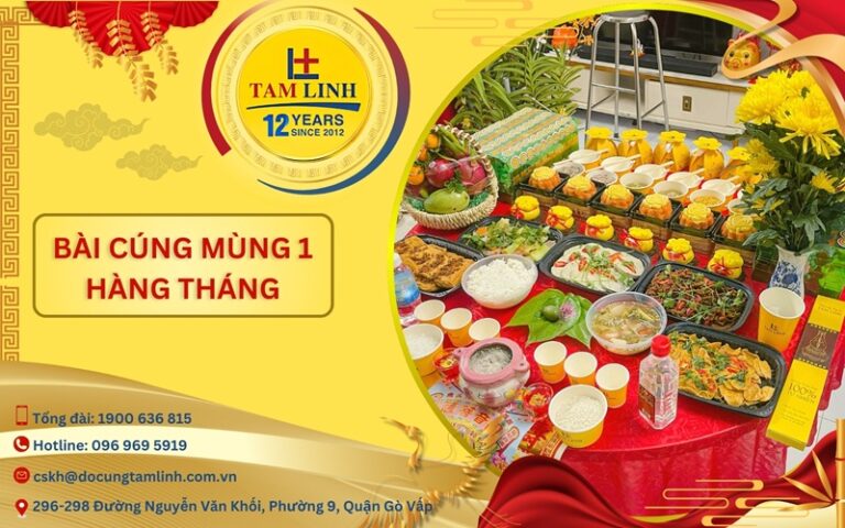 Mâm cúng mùng 1 tết truyền thống đầy đủ nhất